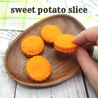 Baked slice potatoes "handmade", roasted sweet potato play food - BIG FRENCHIES