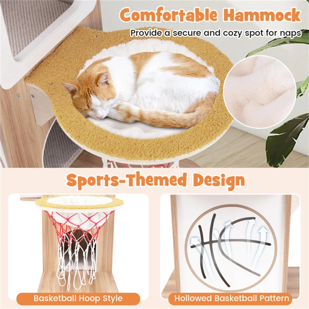 47 Inches Wooden Cat Condo