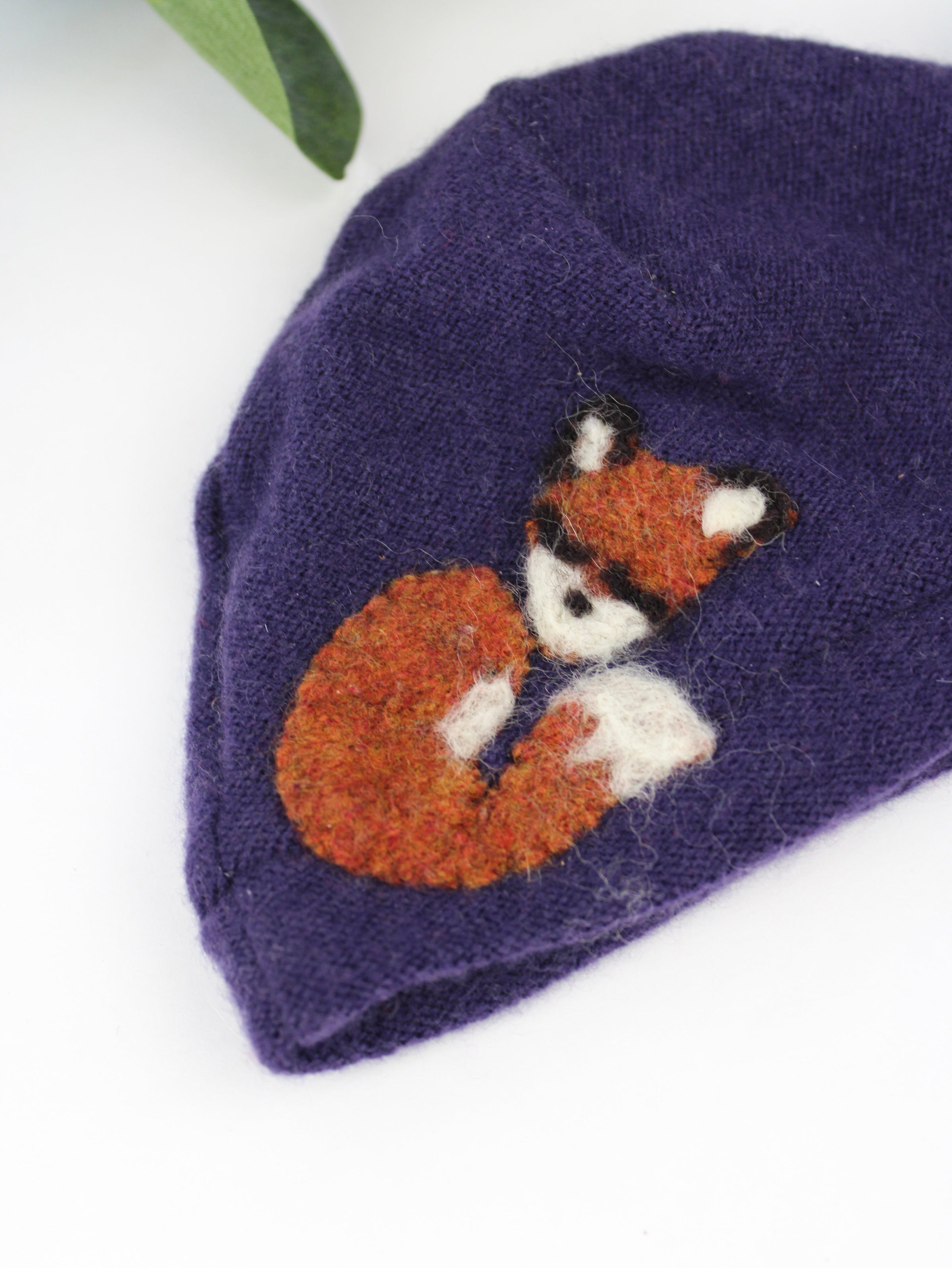 Sleeping Fox Cashmere Hat - Newborn - BIG FRENCHIES