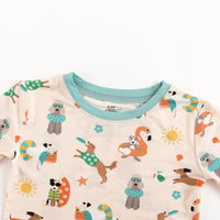 Pups in the Sun (Long Sleeve PJ) - BIG FRENCHIES