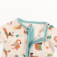Pups in the Sun (Convertible Zip Footies) - BIG FRENCHIES