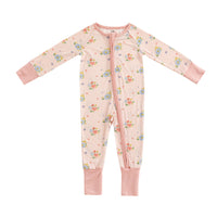 Blush Bloom (Convertible Zip Footies) - BIG FRENCHIES