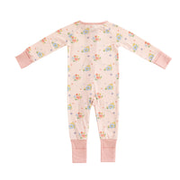 Blush Bloom (Convertible Zip Footies) - BIG FRENCHIES