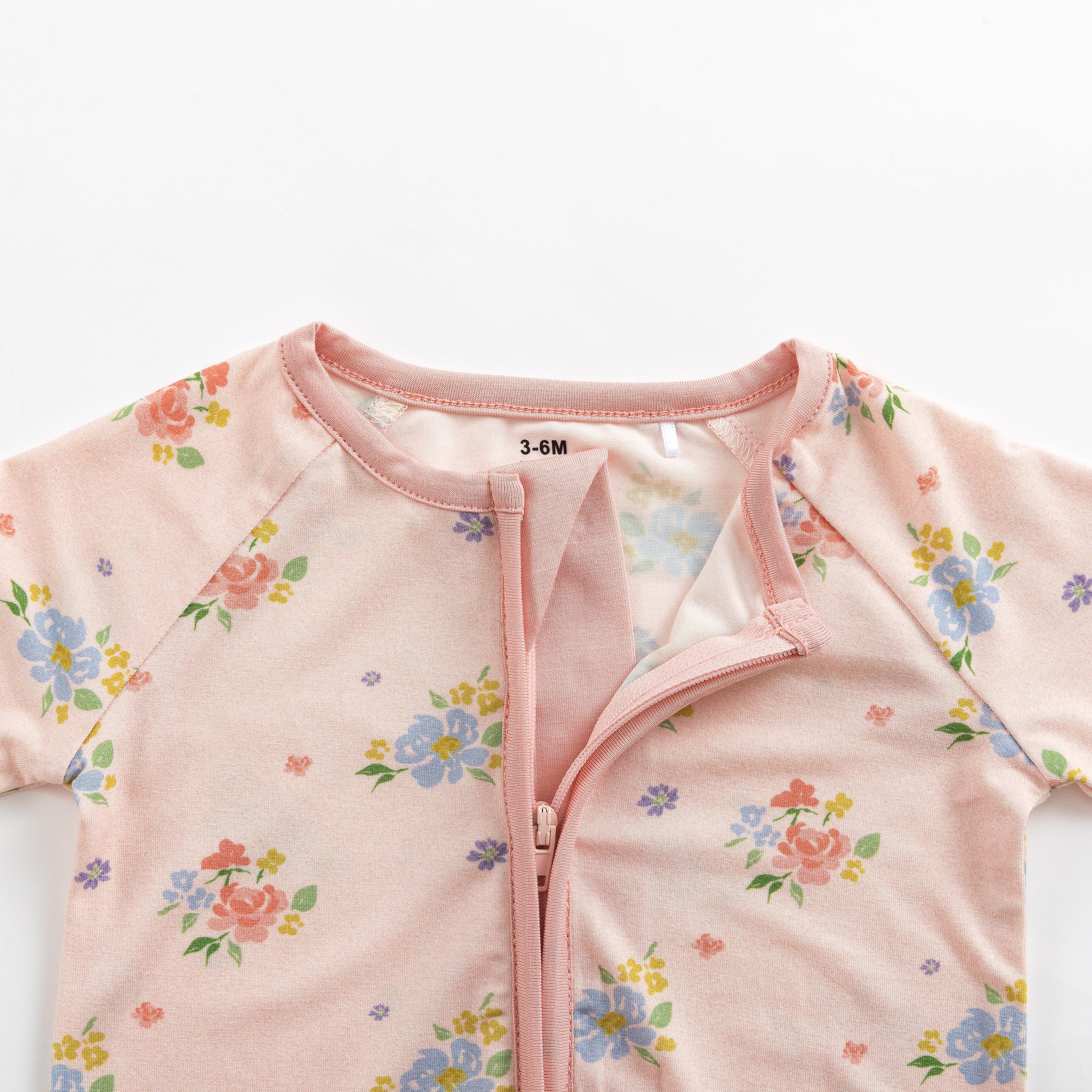 Blush Bloom (Convertible Zip Footies) - BIG FRENCHIES