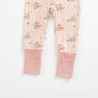 Blush Bloom (Convertible Zip Footies) - BIG FRENCHIES
