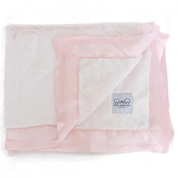 Luxury Satin Border Blanket - Pink - BIG FRENCHIES