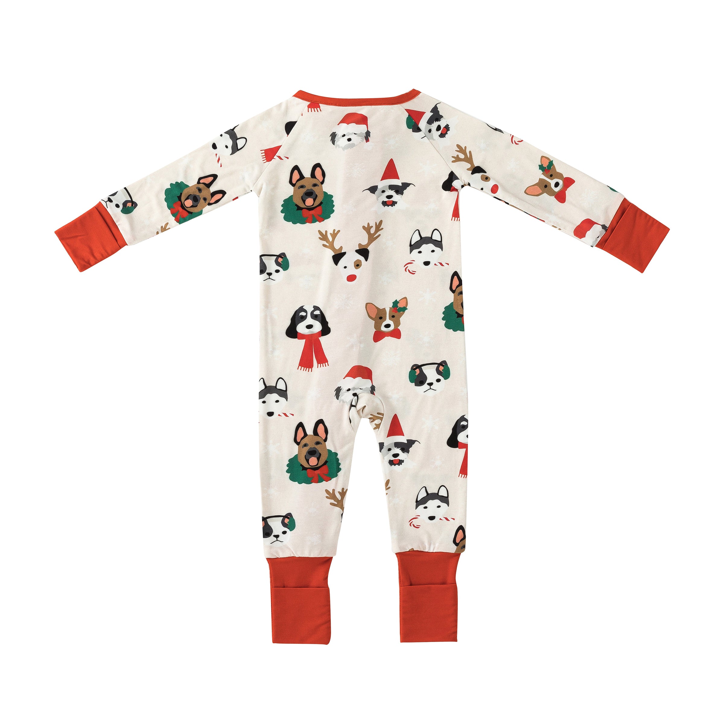 Bark The Halls (Convertible Zip Footies) - BIG FRENCHIES