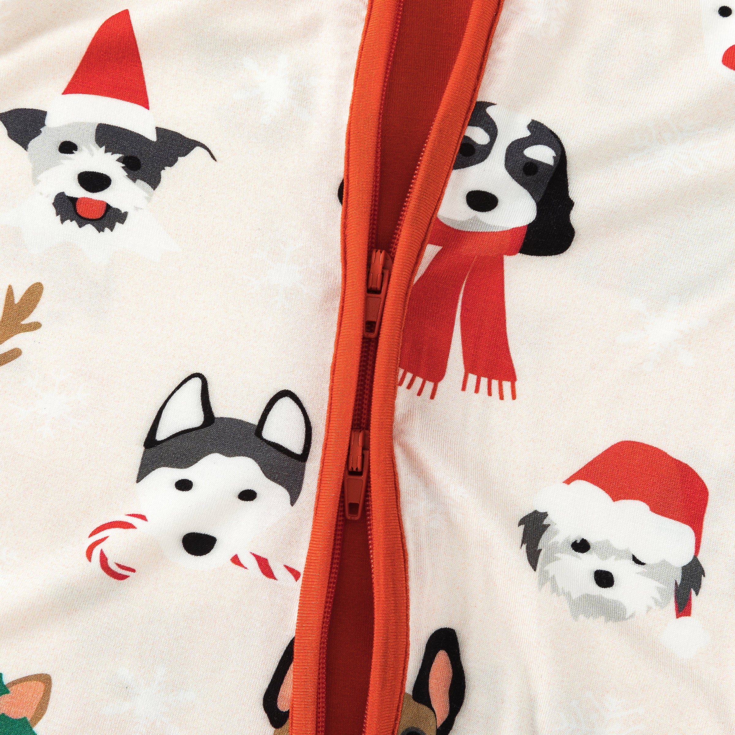 Bark The Halls (Convertible Zip Footies) - BIG FRENCHIES