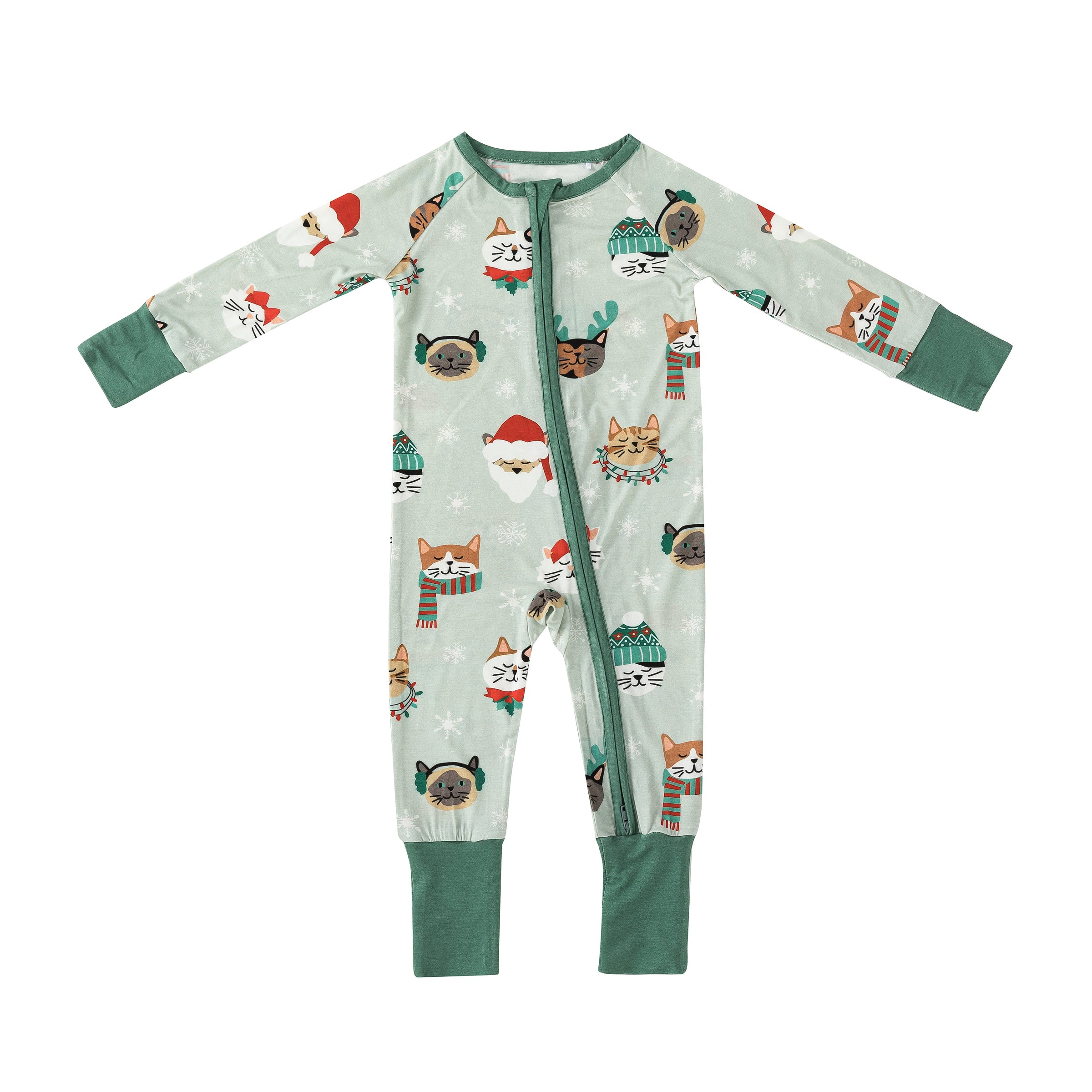 Purr The Halls (Convertible Zip Footies) - BIG FRENCHIES