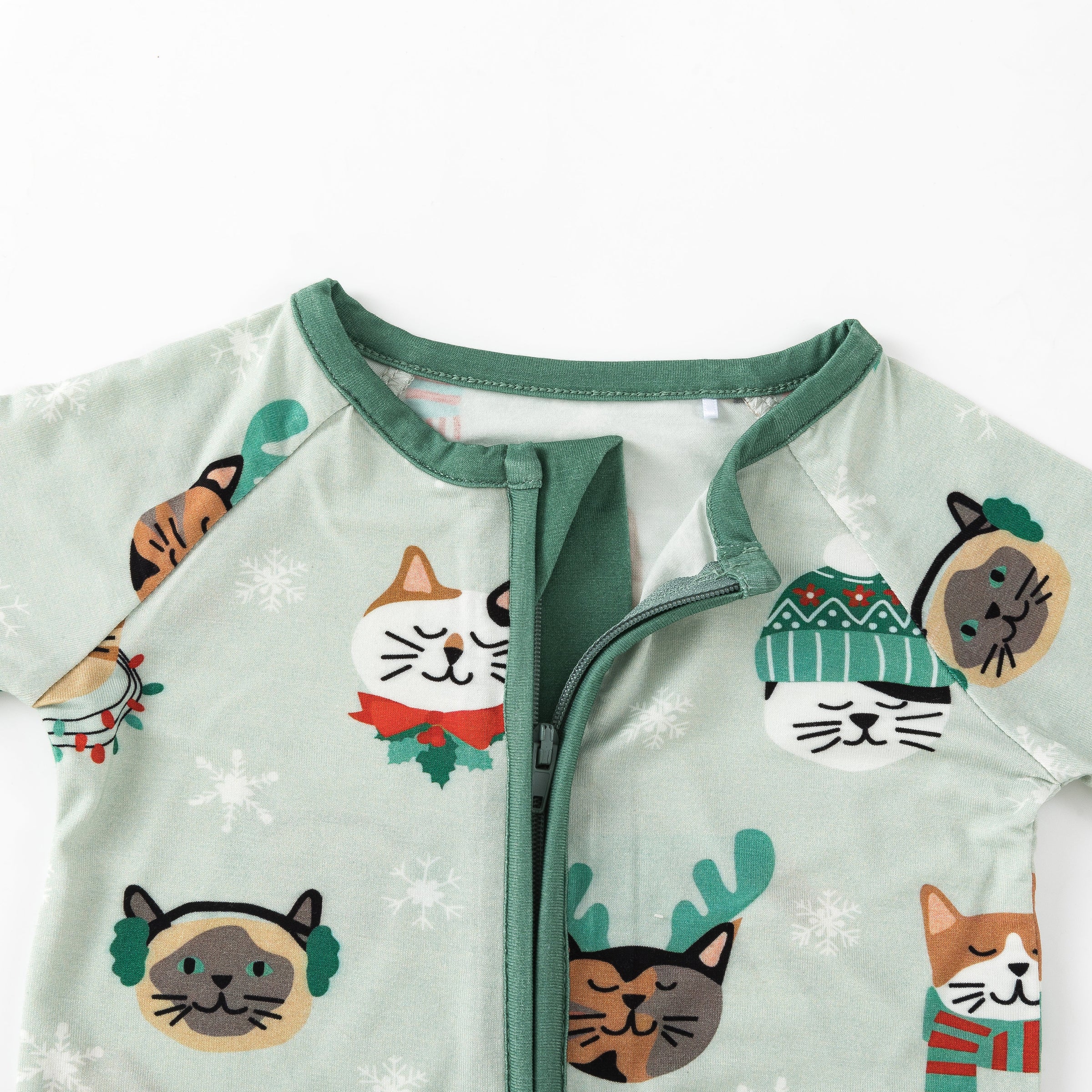 Purr The Halls (Convertible Zip Footies) - BIG FRENCHIES