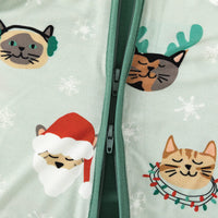 Purr The Halls (Convertible Zip Footies) - BIG FRENCHIES