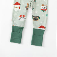 Purr The Halls (Convertible Zip Footies) - BIG FRENCHIES