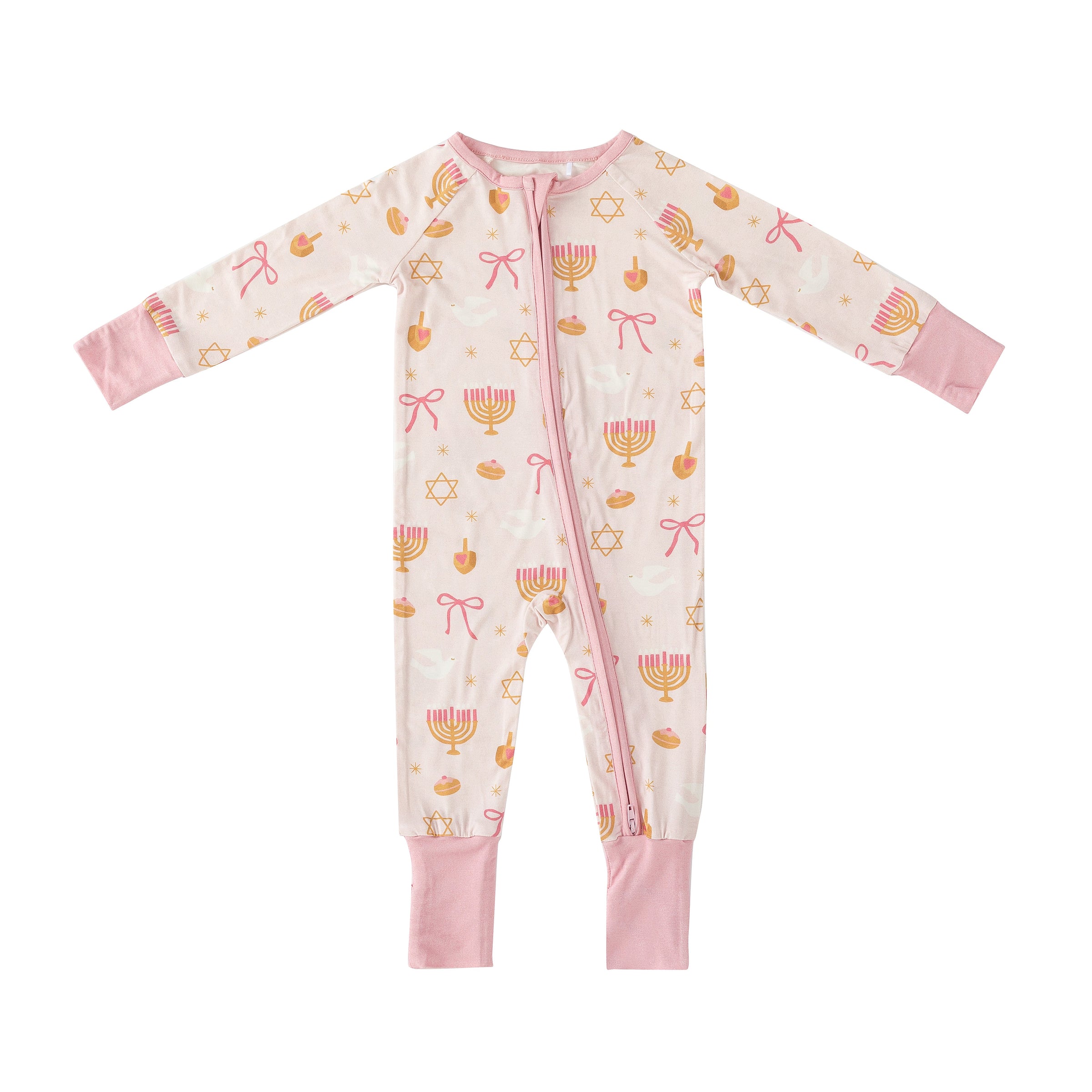 Pretty In Hanukkah (Convertible Zip Footies) - BIG FRENCHIES
