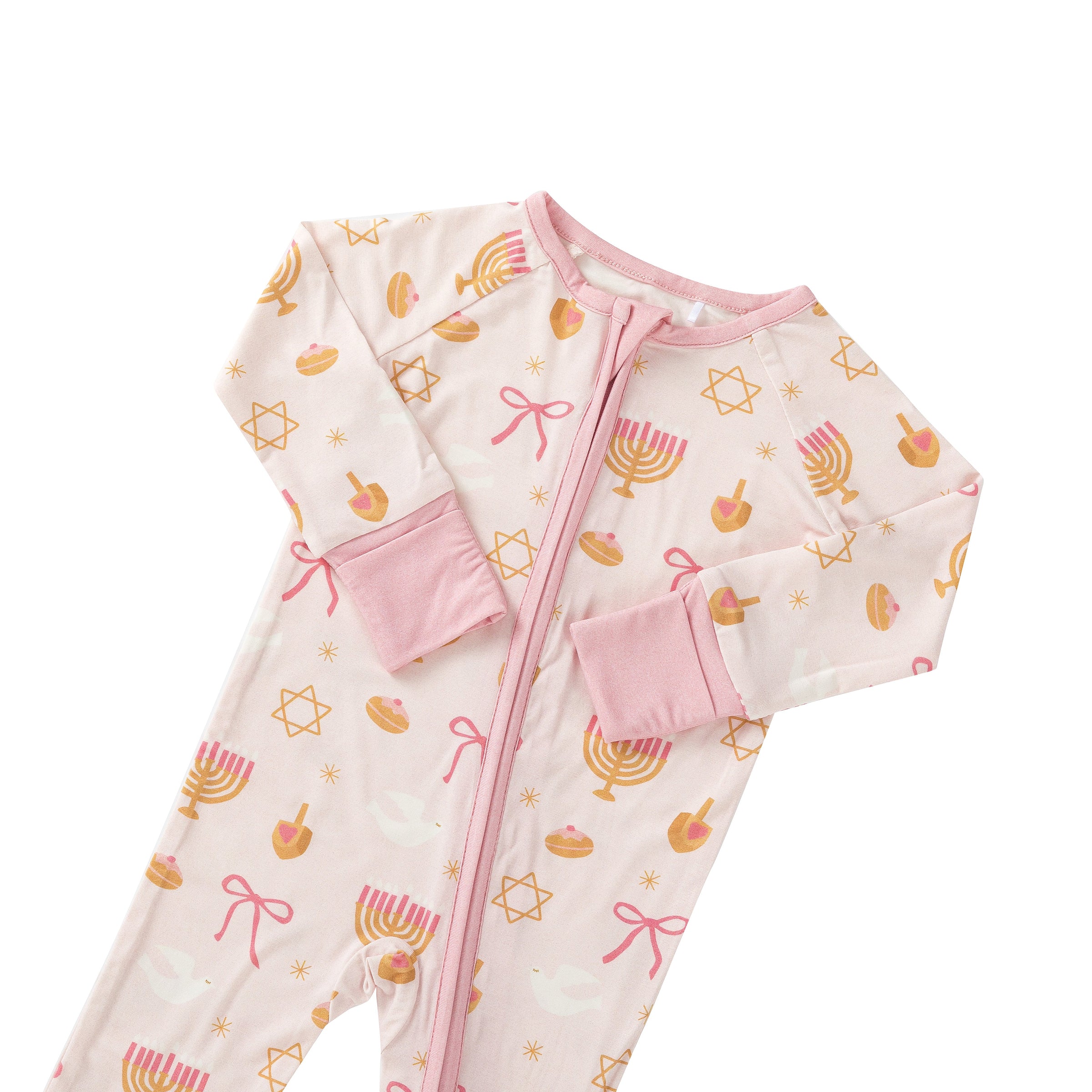 Pretty In Hanukkah (Convertible Zip Footies) - BIG FRENCHIES