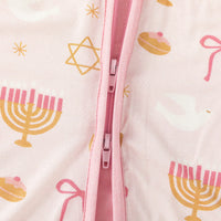 Pretty In Hanukkah (Convertible Zip Footies) - BIG FRENCHIES