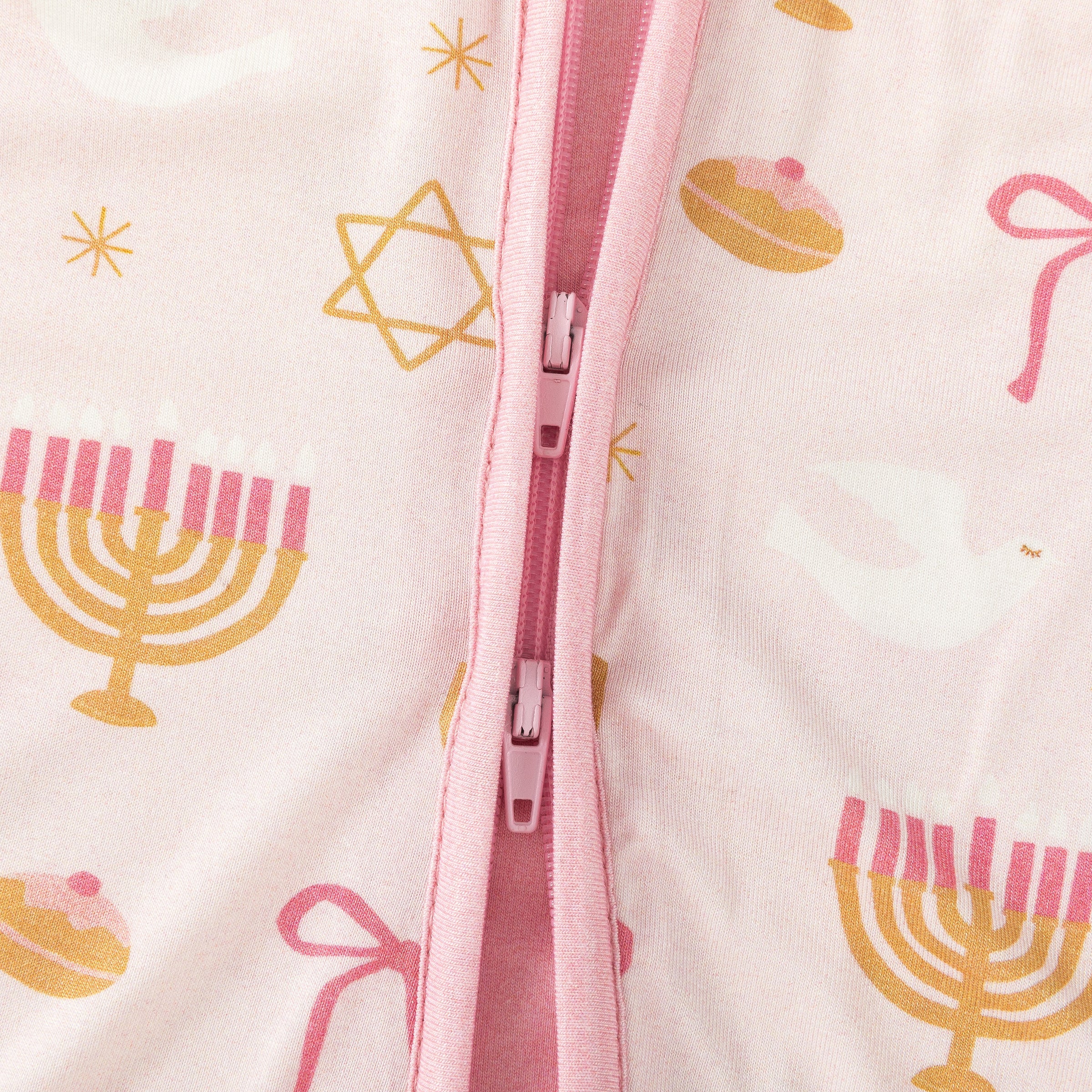 Pretty In Hanukkah (Convertible Zip Footies) - BIG FRENCHIES
