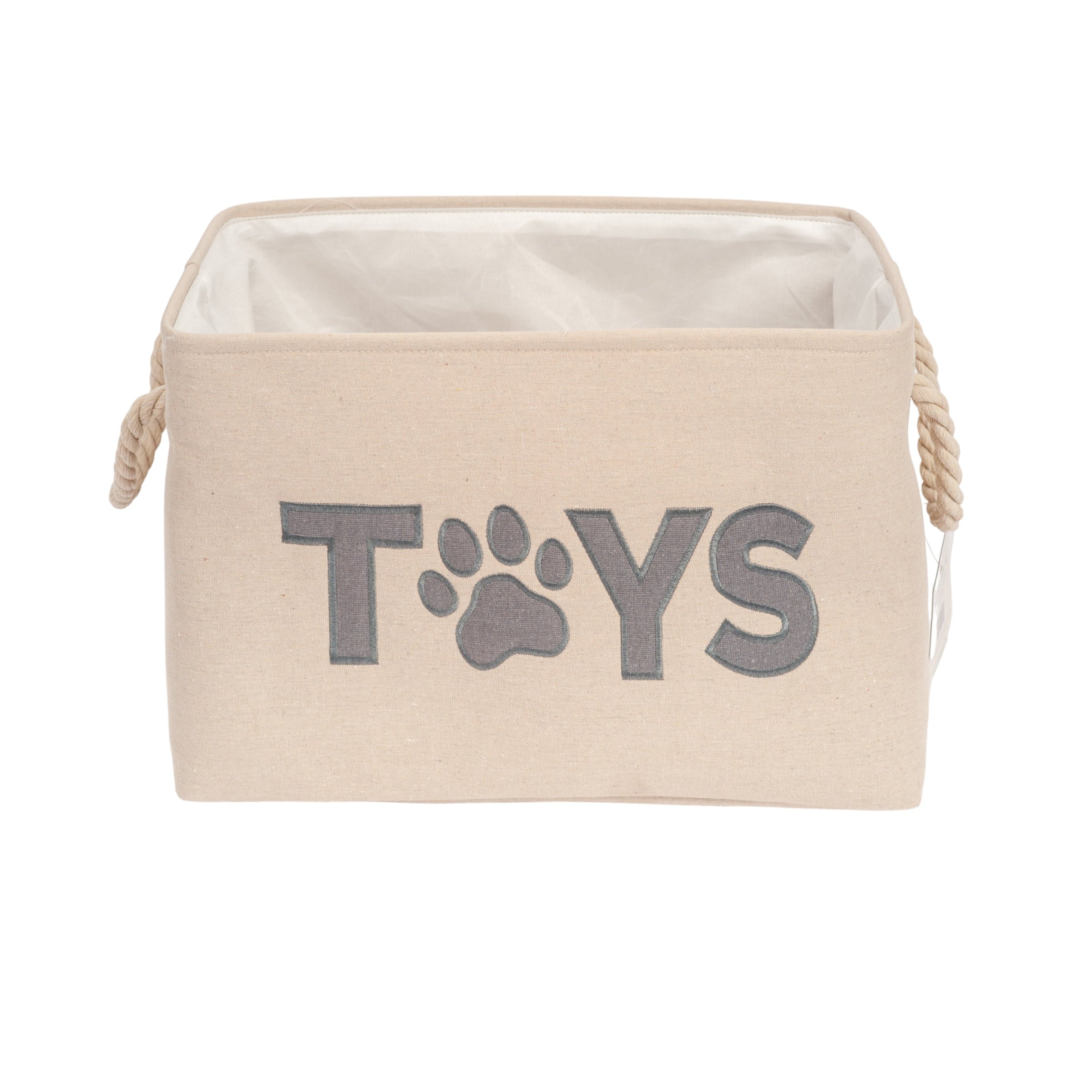 Country Living Foldable Fabric Dog Toy Storage Bin - Convenient Organizer for Pet Accessories - BIG FRENCHIES