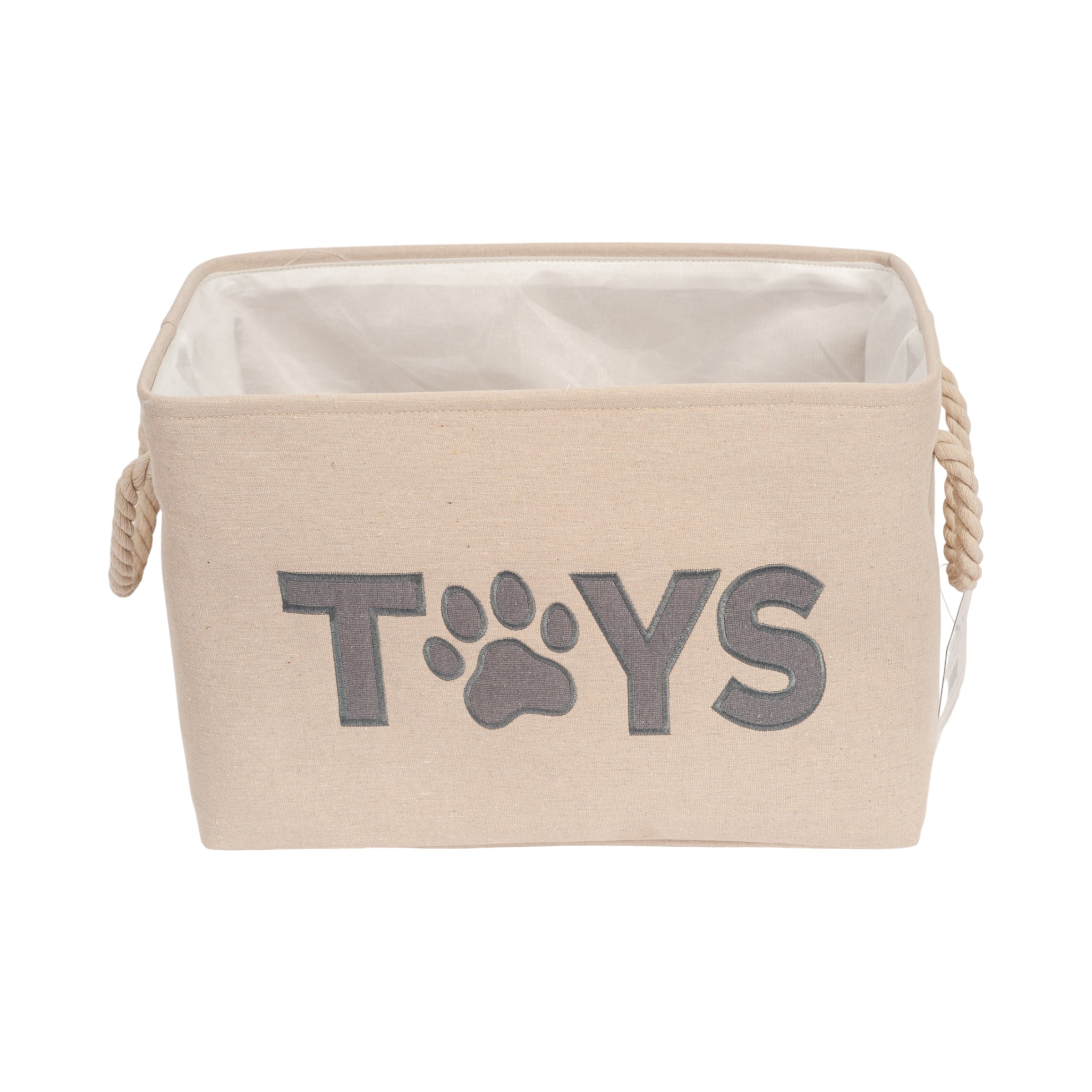 Country Living Foldable Fabric Dog Toy Storage Bin - Convenient Organizer for Pet Accessories - BIG FRENCHIES
