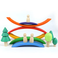 8 Pcs Wooden Trees Toy Set - BIG FRENCHIES