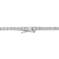 12.5 ct. DEW Created Brilliant Sapphire Tennis Necklace - 14K Gold Overlay