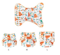Baby Cloth Diaper Reusable Heavy Wetter Hybrid Waterproof Bamboo Washable Baby Nappy Diapers For Girls and Boys Baby - BIG FRENCHIES