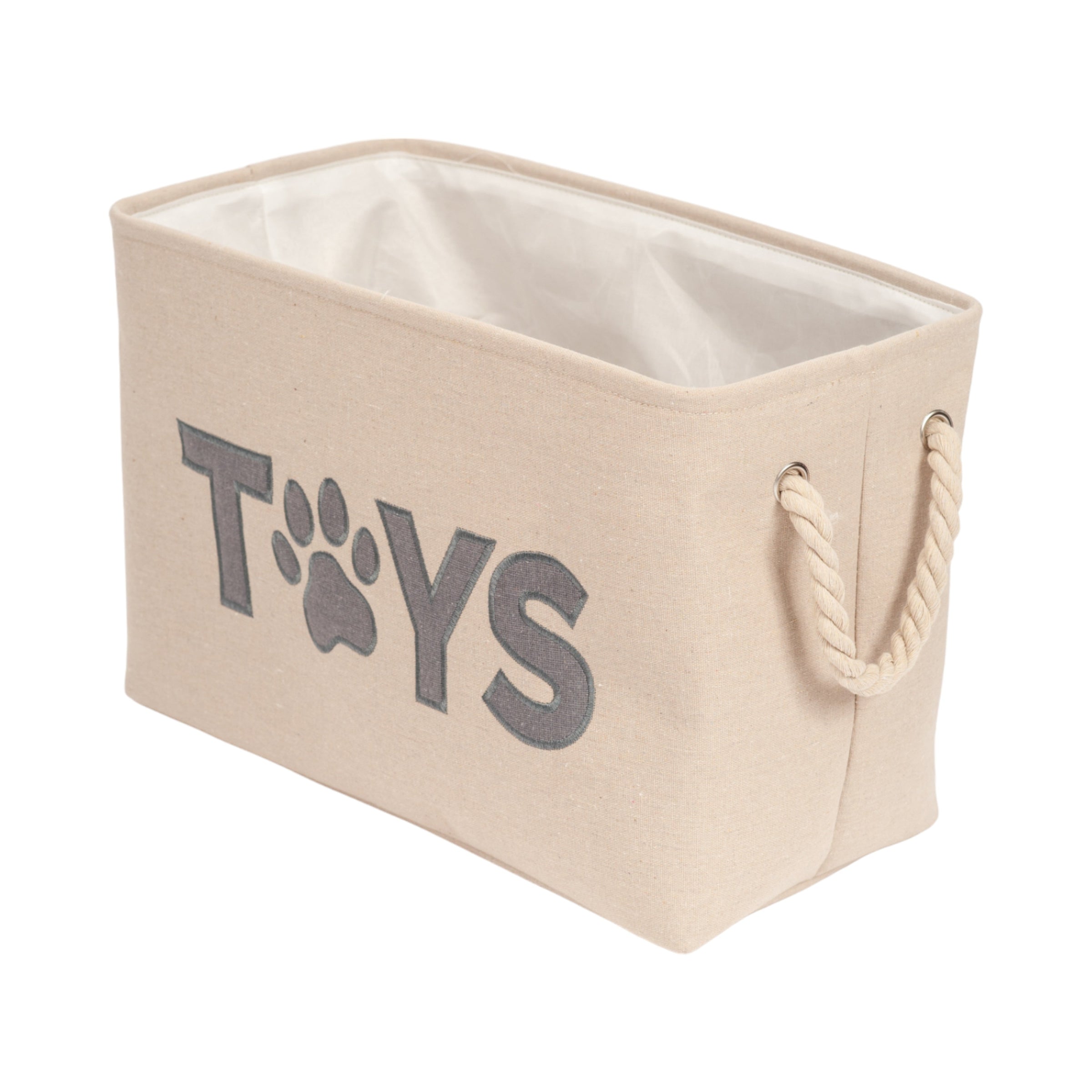 Country Living Foldable Fabric Dog Toy Storage Bin - Convenient Organizer for Pet Accessories - BIG FRENCHIES