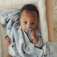 Whimsy Collection - Luxury 100% Cotton Knit Swaddle Baby Blanket