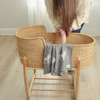 Whimsy Collection - Luxury 100% Cotton Knit Swaddle Baby Blanket