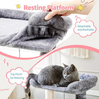 Small 4-in-1 Cat Tree Tower With Self-grooming Brush And Natural Sisal Scratching Post, Soft Plush Cat Bed And Hanging B