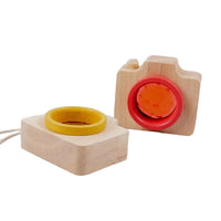 5 Pcs Mini Gemmed Wooden Camera Kaleidoscope - BIG FRENCHIES