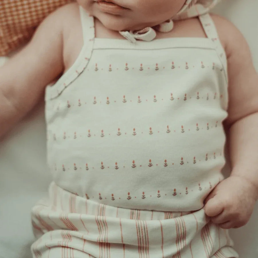 The Printed Romper - Mist Stripe - BIG FRENCHIES
