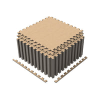 25 Pack-100 Sq.Ft. Foam Floor Tiles Interlocking Carpet Tiles with Edge Borders