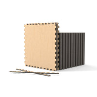 25 Pack-100 Sq.Ft. Foam Floor Tiles Interlocking Carpet Tiles with Edge Borders
