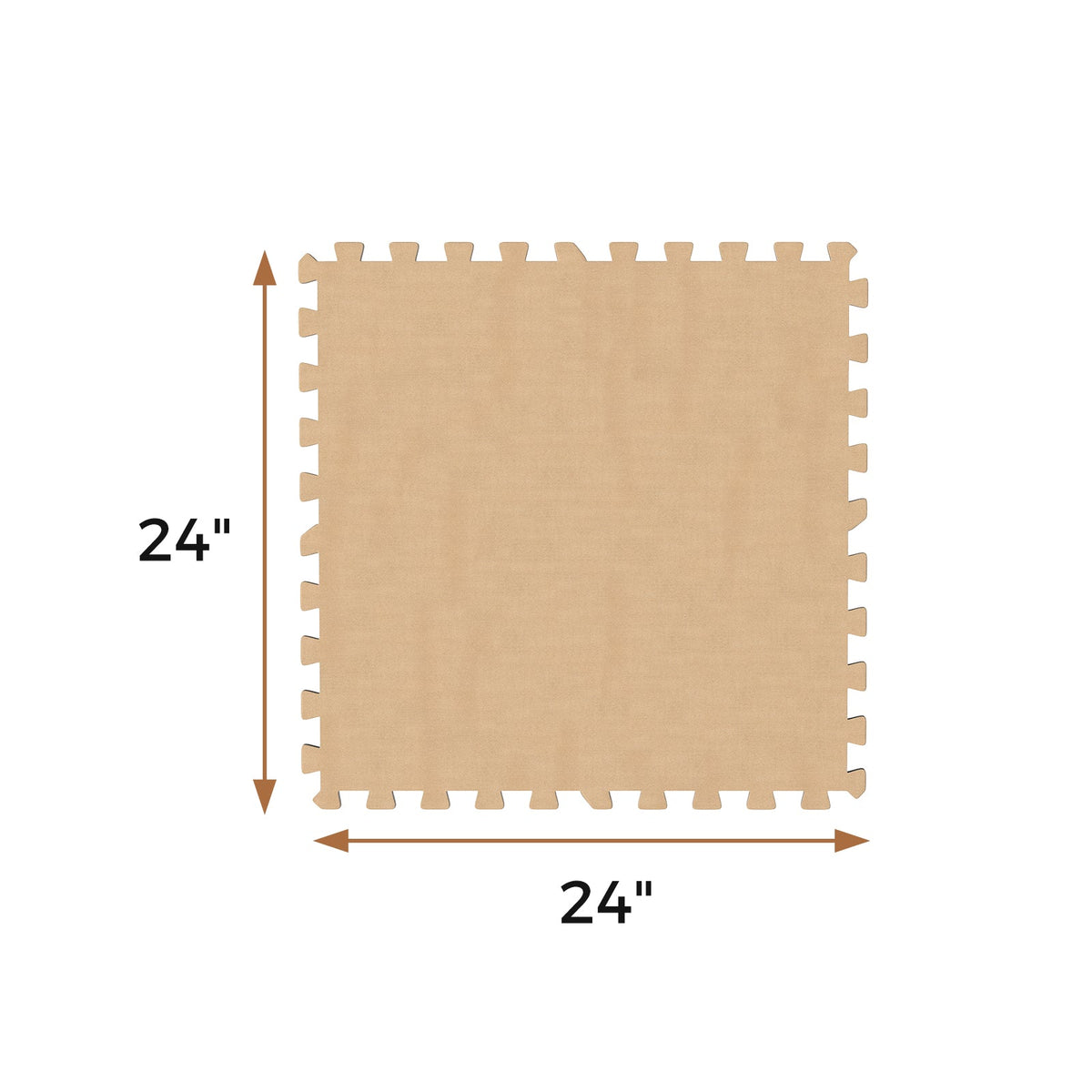 25 Pack-100 Sq.Ft. Foam Floor Tiles Interlocking Carpet Tiles with Edge Borders
