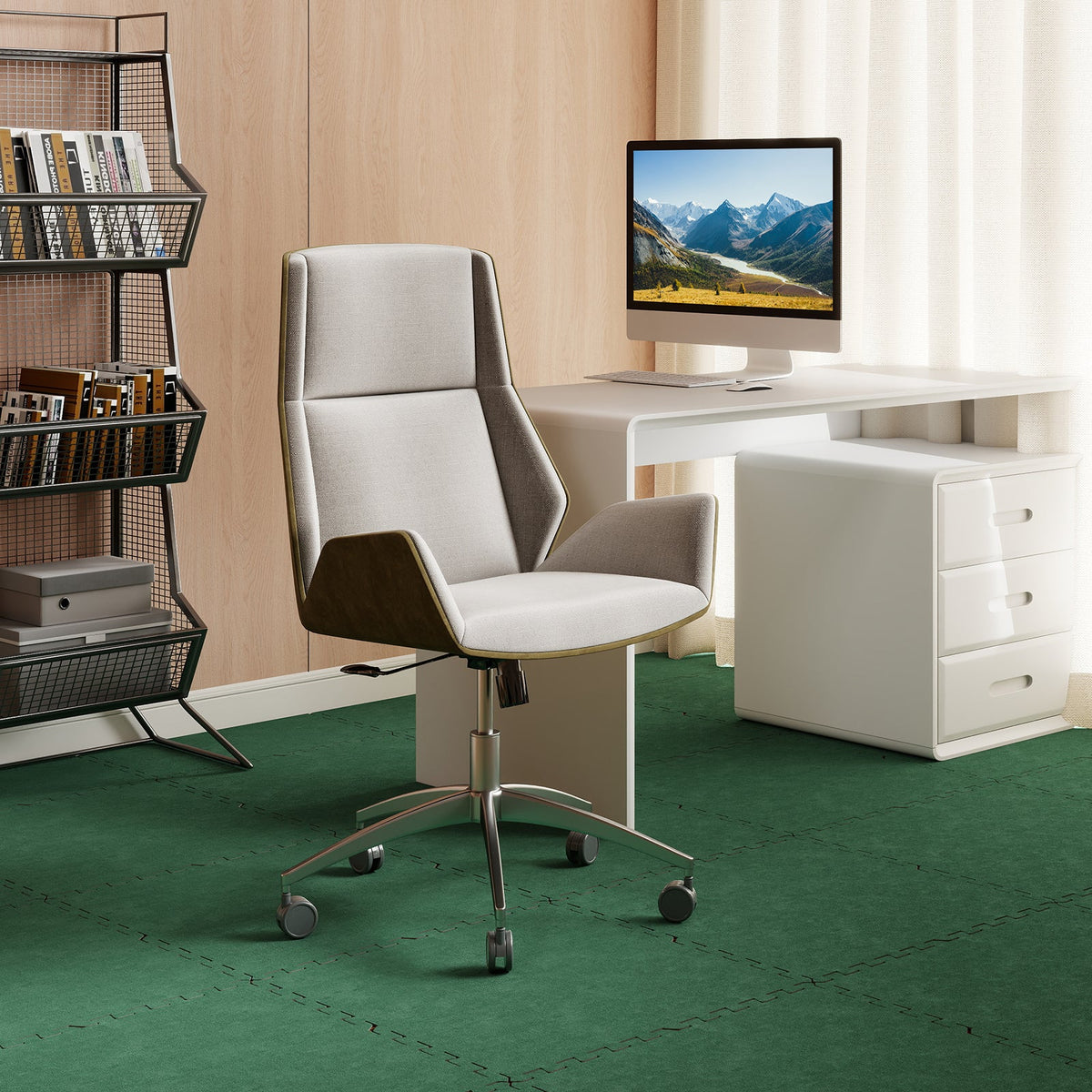 25 Pack-100 Sq.Ft. Foam Floor Tiles Interlocking Carpet Tiles with Edge Borders