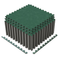 25 Pack-100 Sq.Ft. Foam Floor Tiles Interlocking Carpet Tiles with Edge Borders