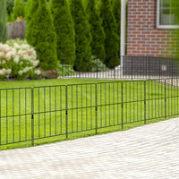 25 Pack Rustproof Decorative Garden Fence Set for Dog Flower bed