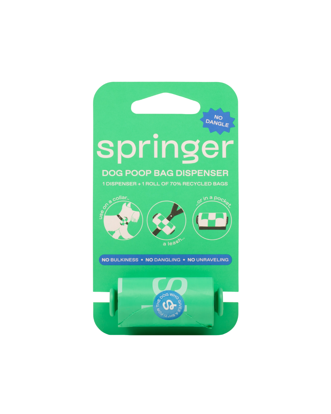 Premium Dog Poop Bag Dispenser + 15 Bags - BIG FRENCHIES