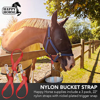 Happy Horse 22″ Nylon Bucket Strap, Blue