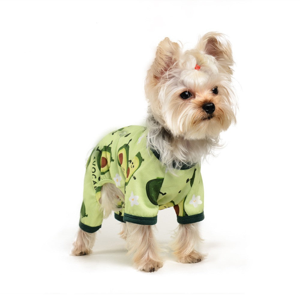 Cross-border Hot Sale Pet Clothes Four Seasons Four-legged Pet Clothing Pajamas Jumpsuit Dog Clothing Global One Piece D