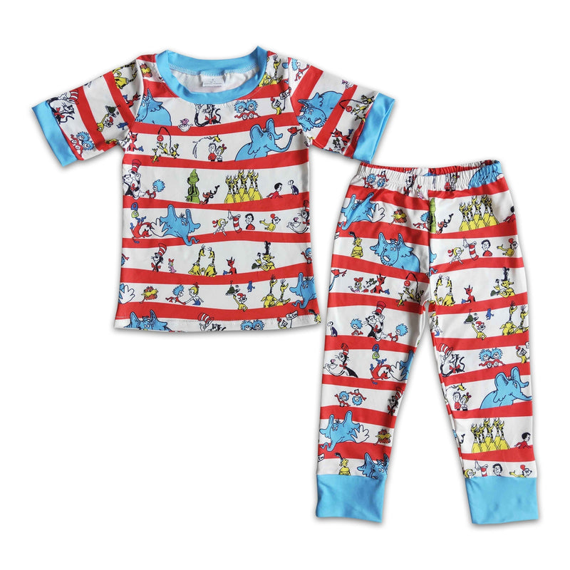 Short sleeve cat shirt boy cute pajamas - BIG FRENCHIES