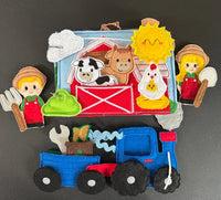 Interactive Farm Animal Quiet Book, Finger Puppet Activity Book for
Kids, Teacher Educational Tool - BIG FRENCHIES