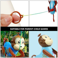 MEACAOFG Fun Creative Fun Monkey Climbing Rope Climbing Tree Small Toys Children Baby Pulling Rope Up Tree Will Climb Rope Line Monkey