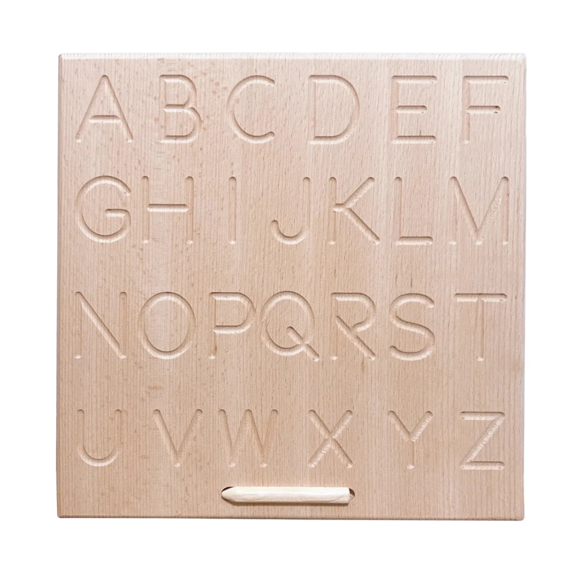 Reversible Alphabet Wooden Tracing Board – ABC Upper & Lowercase Learning Aid - BIG FRENCHIES