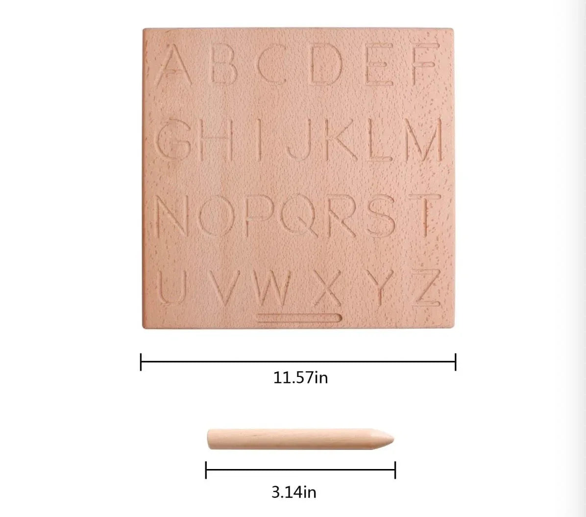 Reversible Alphabet Wooden Tracing Board – ABC Upper & Lowercase Learning Aid - BIG FRENCHIES