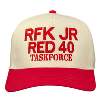RFK JR Red 40 Taskforce Hat Custom Embroidered