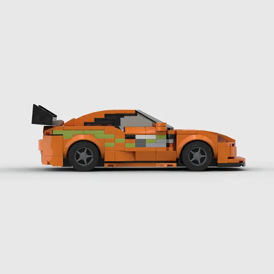 MOC Fast &amp; Furious1 Supra sports car Vehicle Speed Champion Racer Building Blocks Brick Creative Garage Toys for Boys Gifts - # BOT&G53710001 - BIG FRENCHIES