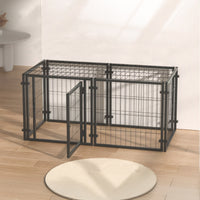 47.2" Dog Crate for Small Medium Large Dogs, Puppy Dog Playpen for Yard Indoor Outdoor Use, Pet Dog Cage Kennel (47.2"L 