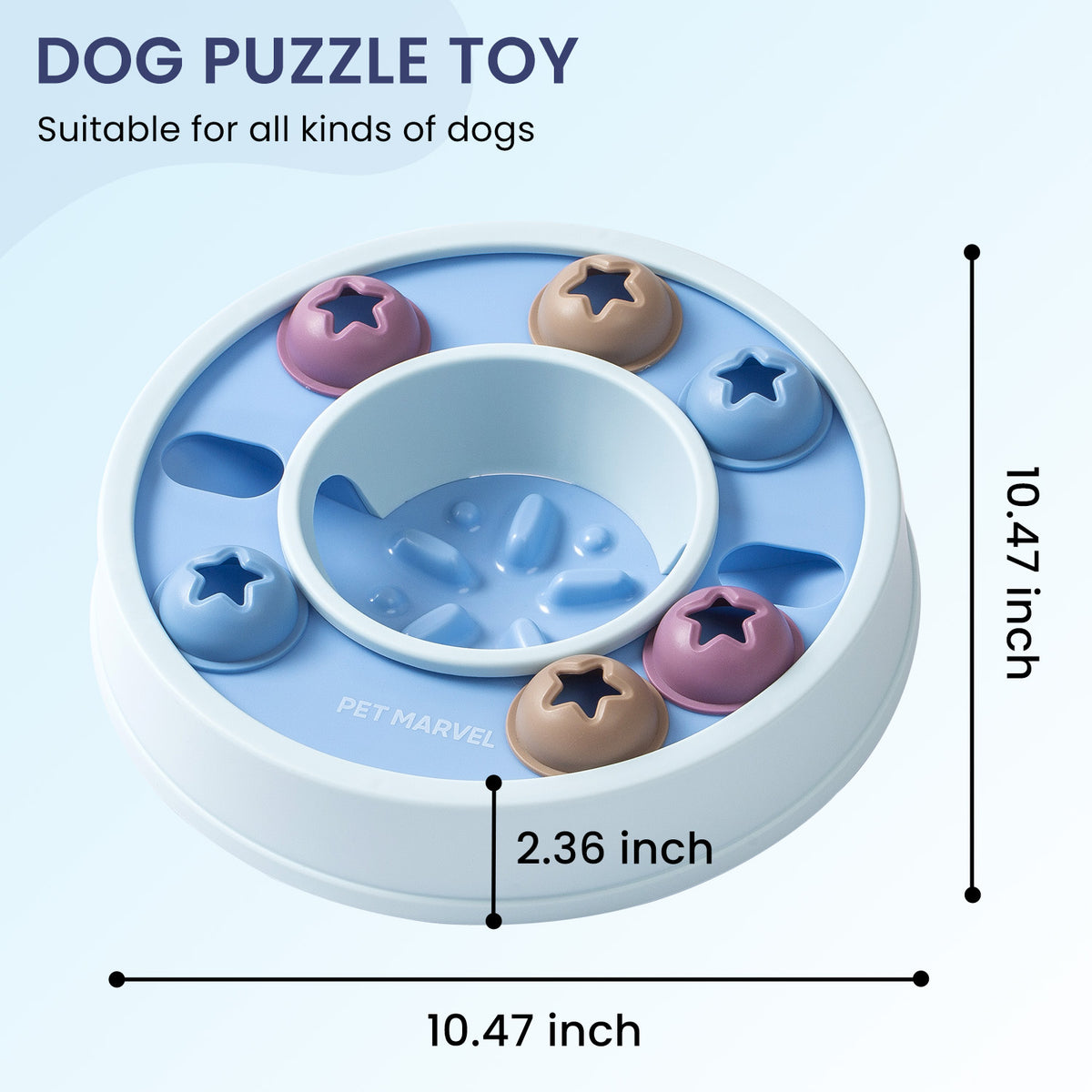 PETMARVEL Interactive Puzzle Game Dog Toy, Level 1-3