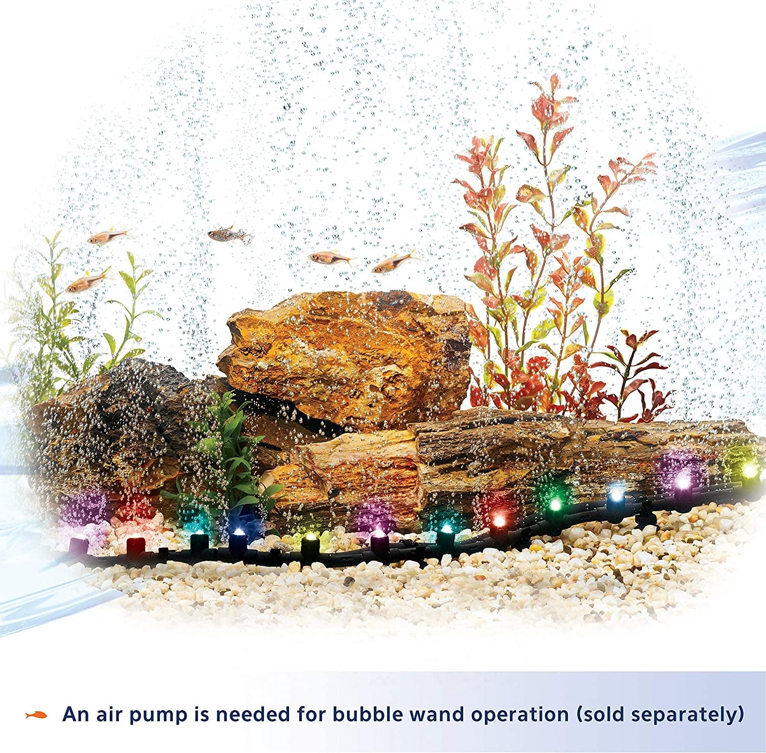 Fish Tank Aquarium Flexible LED Accent Light and Bubble - BIG FRENCHIES